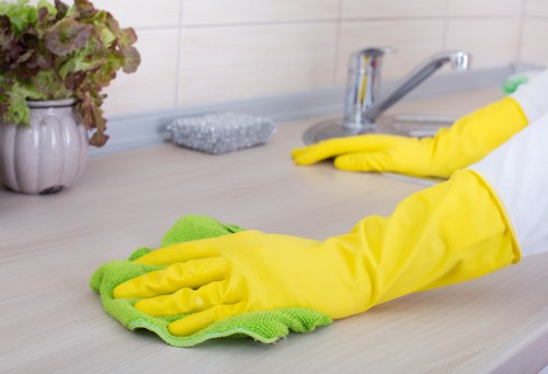 Mikes Cleaners' comprehensive kitchen cleaning during end of tenancy