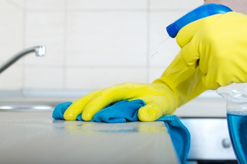 Experienced cleaning staff at work in New Southgate