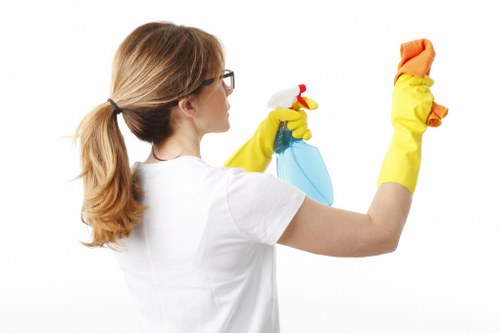 Satisfied customer inspecting a clean home after professional service